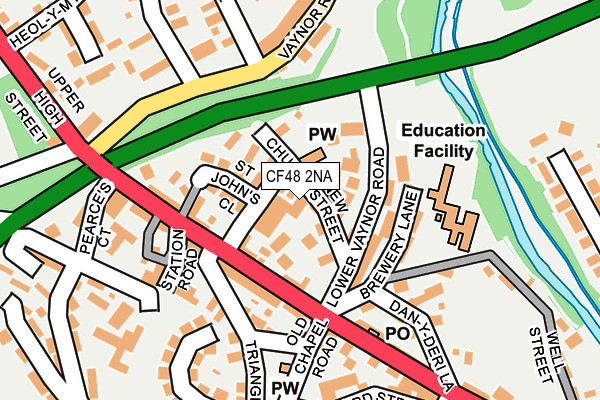 CF48 2NA map - OS OpenMap – Local (Ordnance Survey)