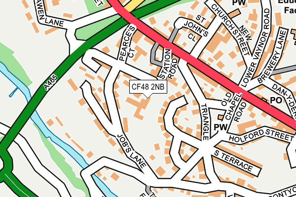 CF48 2NB map - OS OpenMap – Local (Ordnance Survey)