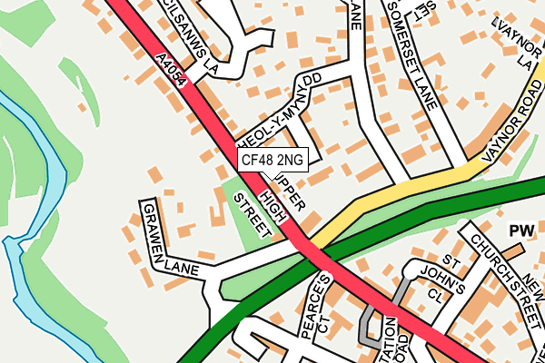 CF48 2NG map - OS OpenMap – Local (Ordnance Survey)