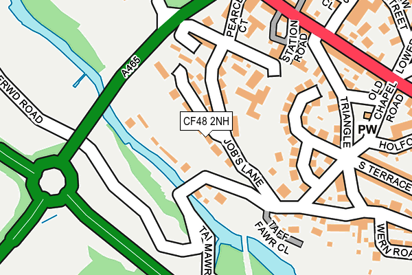 CF48 2NH map - OS OpenMap – Local (Ordnance Survey)