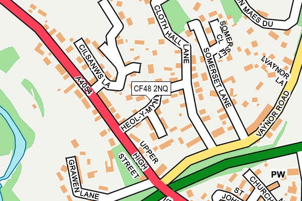 CF48 2NQ map - OS OpenMap – Local (Ordnance Survey)