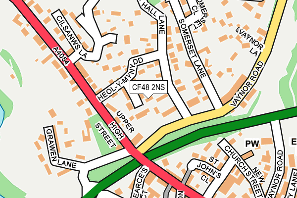 CF48 2NS map - OS OpenMap – Local (Ordnance Survey)