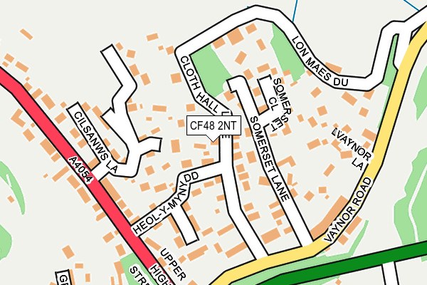CF48 2NT map - OS OpenMap – Local (Ordnance Survey)