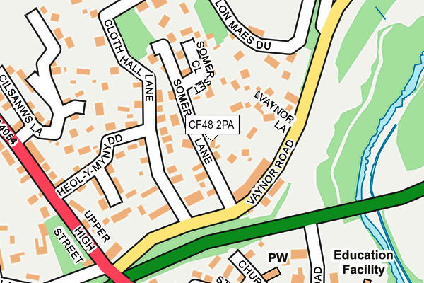 CF48 2PA map - OS OpenMap – Local (Ordnance Survey)