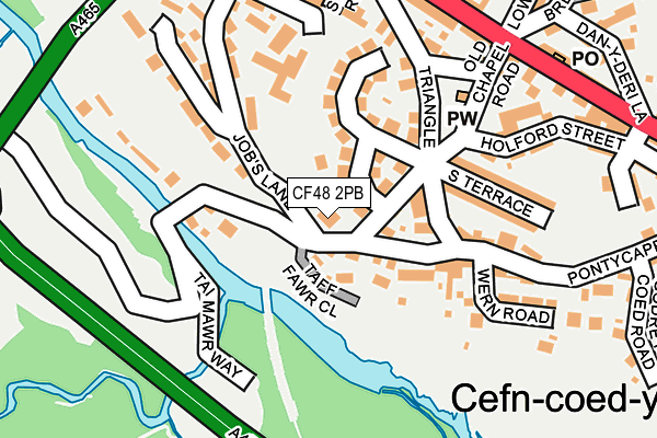CF48 2PB map - OS OpenMap – Local (Ordnance Survey)
