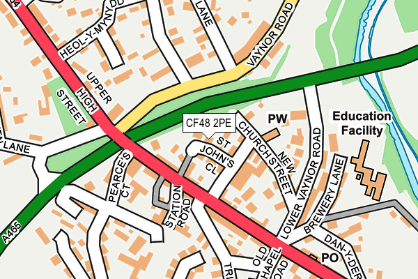 CF48 2PE map - OS OpenMap – Local (Ordnance Survey)