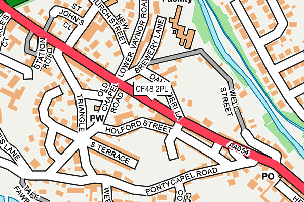 CF48 2PL map - OS OpenMap – Local (Ordnance Survey)