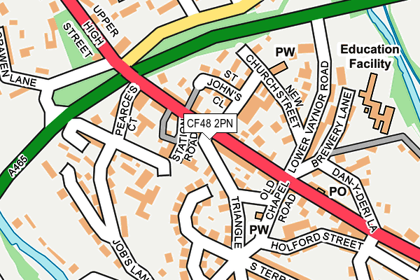 CF48 2PN map - OS OpenMap – Local (Ordnance Survey)