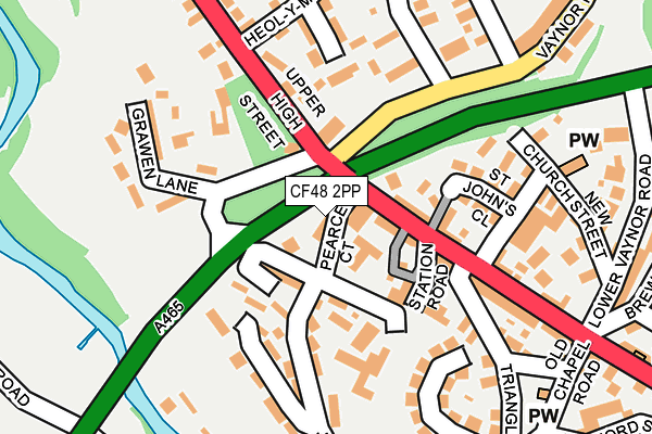 CF48 2PP map - OS OpenMap – Local (Ordnance Survey)