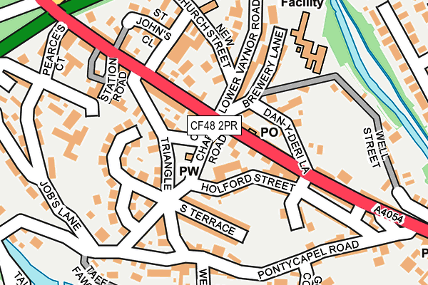 CF48 2PR map - OS OpenMap – Local (Ordnance Survey)