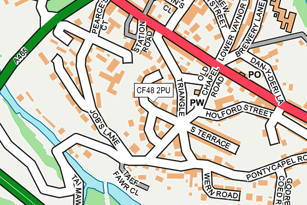 CF48 2PU map - OS OpenMap – Local (Ordnance Survey)