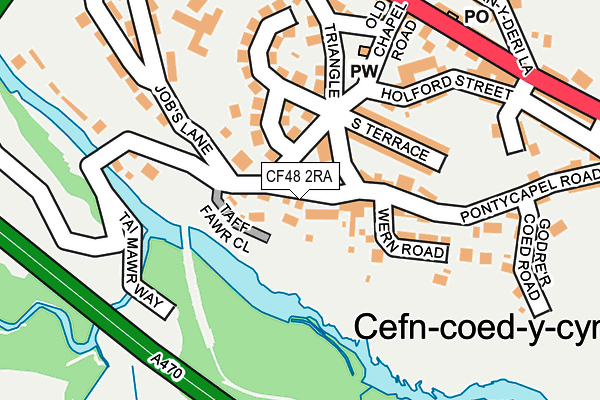 CF48 2RA map - OS OpenMap – Local (Ordnance Survey)