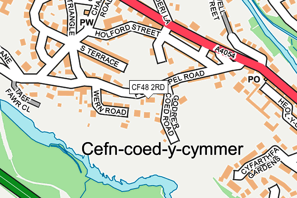 CF48 2RD map - OS OpenMap – Local (Ordnance Survey)