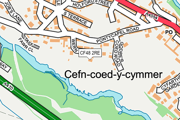CF48 2RE map - OS OpenMap – Local (Ordnance Survey)