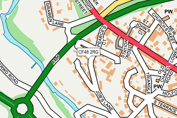 CF48 2RG map - OS OpenMap – Local (Ordnance Survey)