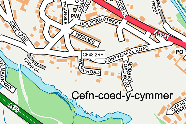 CF48 2RH map - OS OpenMap – Local (Ordnance Survey)