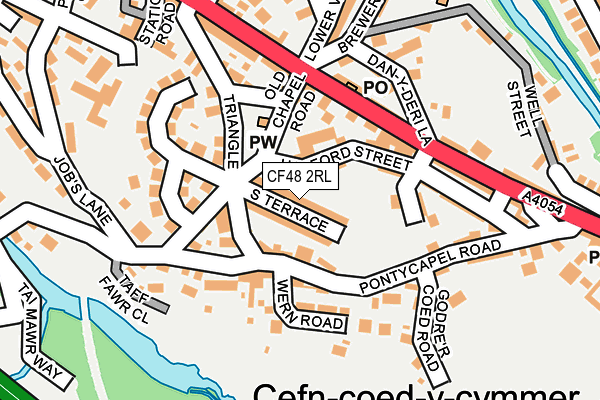 CF48 2RL map - OS OpenMap – Local (Ordnance Survey)