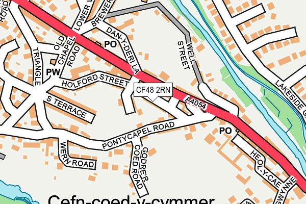 CF48 2RN map - OS OpenMap – Local (Ordnance Survey)