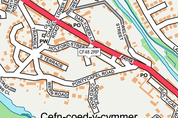 CF48 2RP map - OS OpenMap – Local (Ordnance Survey)