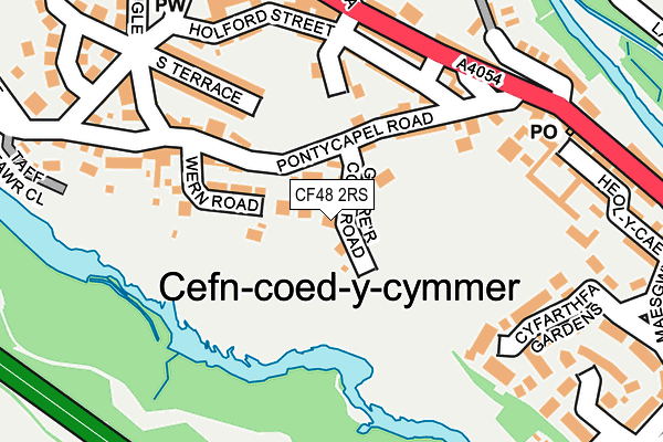 CF48 2RS map - OS OpenMap – Local (Ordnance Survey)