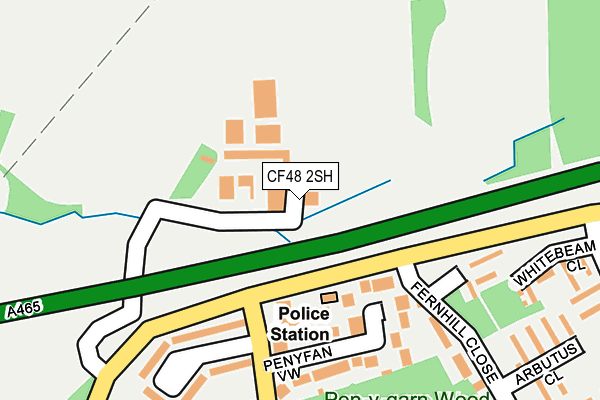 CF48 2SH map - OS OpenMap – Local (Ordnance Survey)