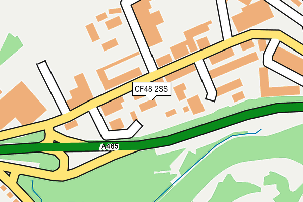 CF48 2SS map - OS OpenMap – Local (Ordnance Survey)