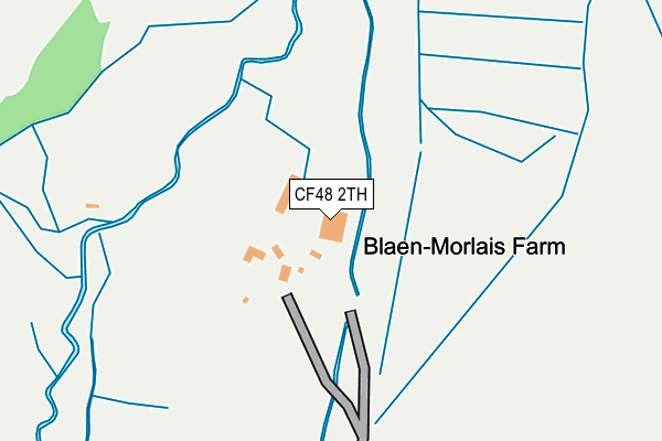 CF48 2TH map - OS OpenMap – Local (Ordnance Survey)