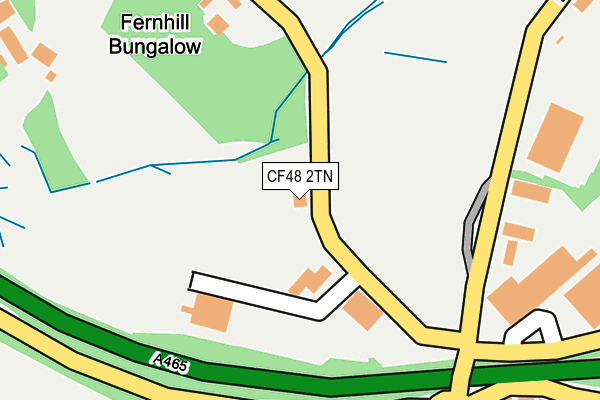 CF48 2TN map - OS OpenMap – Local (Ordnance Survey)