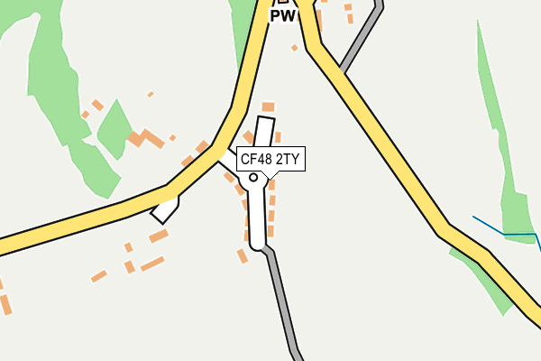 CF48 2TY map - OS OpenMap – Local (Ordnance Survey)