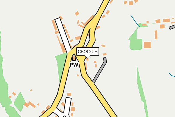 CF48 2UE map - OS OpenMap – Local (Ordnance Survey)