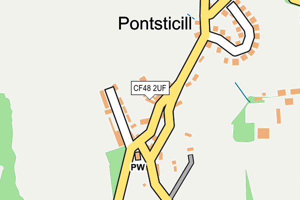 CF48 2UF map - OS OpenMap – Local (Ordnance Survey)