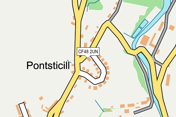 CF48 2UN map - OS OpenMap – Local (Ordnance Survey)