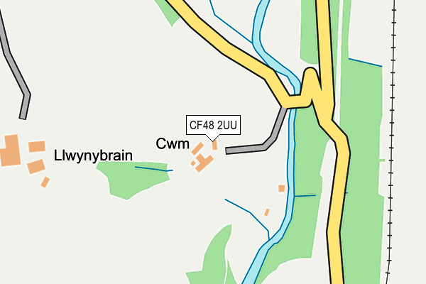 CF48 2UU map - OS OpenMap – Local (Ordnance Survey)