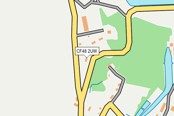 CF48 2UW map - OS OpenMap – Local (Ordnance Survey)