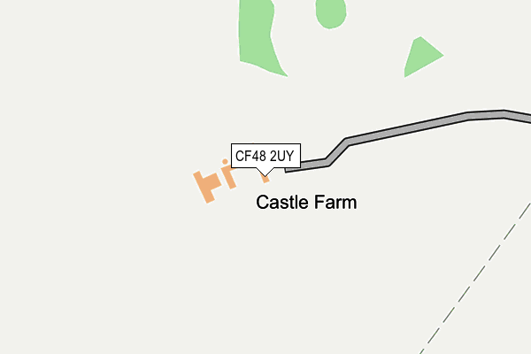 CF48 2UY map - OS OpenMap – Local (Ordnance Survey)