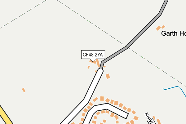 CF48 2YA map - OS OpenMap – Local (Ordnance Survey)
