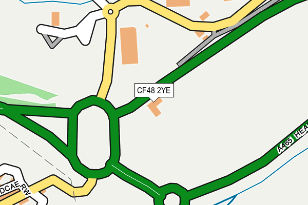 CF48 2YE map - OS OpenMap – Local (Ordnance Survey)