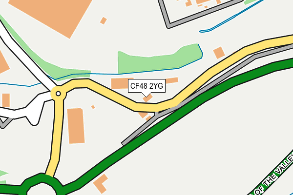 CF48 2YG map - OS OpenMap – Local (Ordnance Survey)