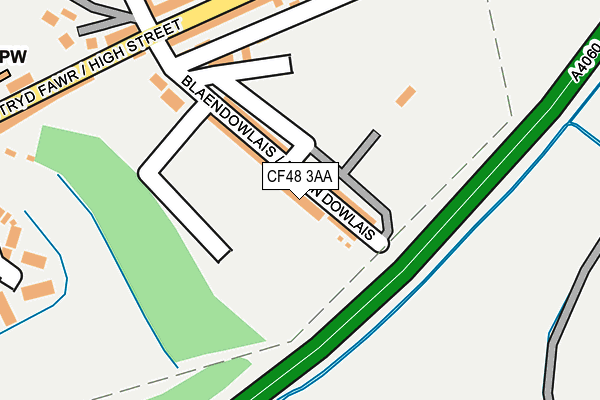 CF48 3AA map - OS OpenMap – Local (Ordnance Survey)
