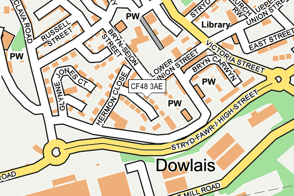 CF48 3AE map - OS OpenMap – Local (Ordnance Survey)