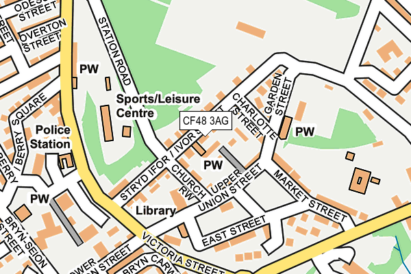 CF48 3AG map - OS OpenMap – Local (Ordnance Survey)