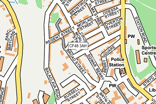 CF48 3AH map - OS OpenMap – Local (Ordnance Survey)