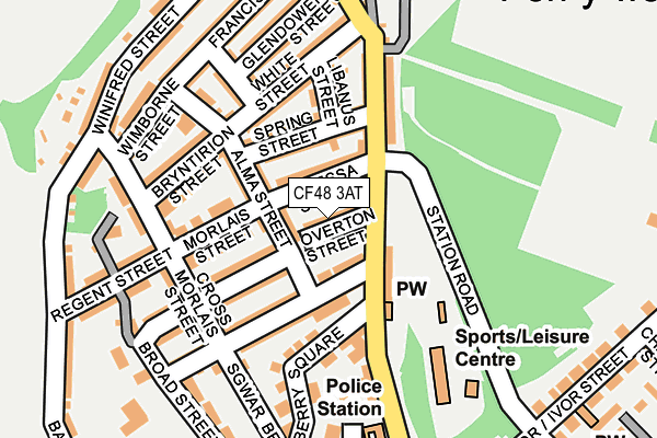 CF48 3AT map - OS OpenMap – Local (Ordnance Survey)