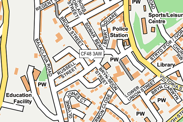 CF48 3AW map - OS OpenMap – Local (Ordnance Survey)