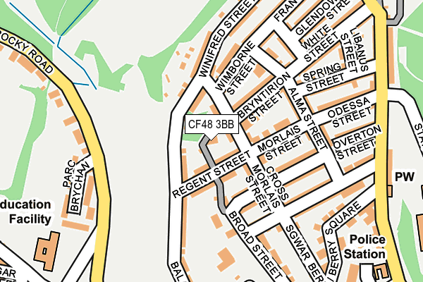 CF48 3BB map - OS OpenMap – Local (Ordnance Survey)