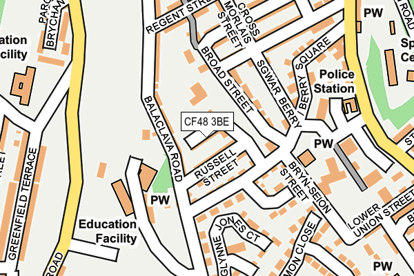 CF48 3BE map - OS OpenMap – Local (Ordnance Survey)