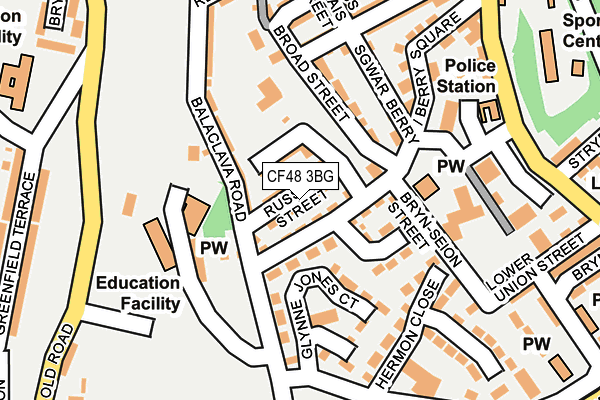 CF48 3BG map - OS OpenMap – Local (Ordnance Survey)