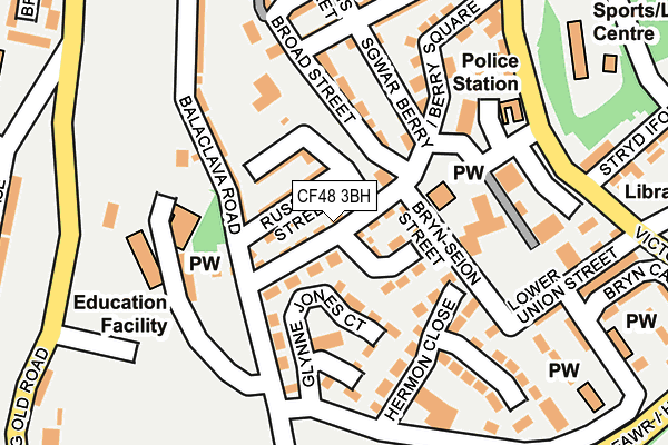 CF48 3BH map - OS OpenMap – Local (Ordnance Survey)