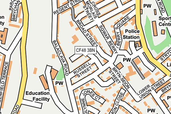 CF48 3BN map - OS OpenMap – Local (Ordnance Survey)