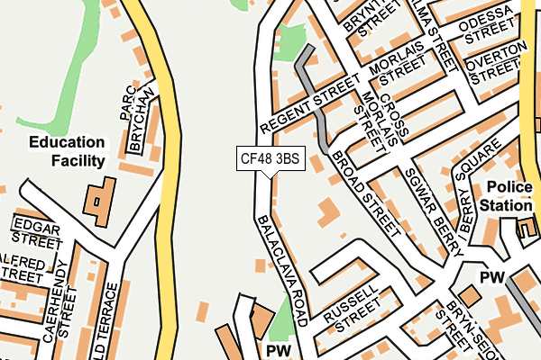 CF48 3BS map - OS OpenMap – Local (Ordnance Survey)